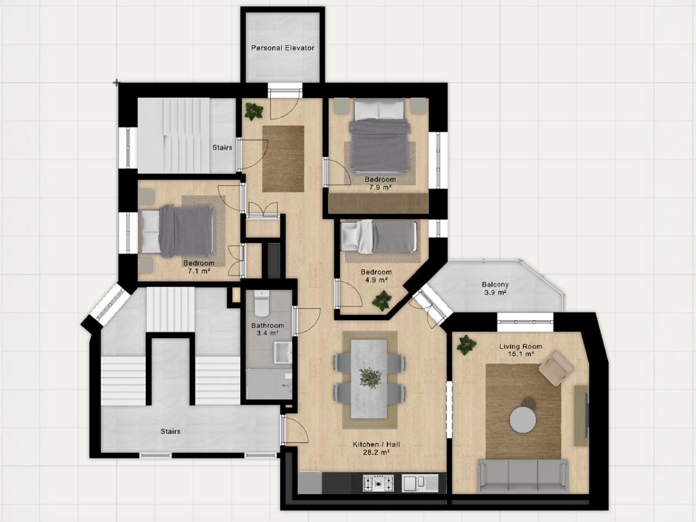 Sanders Shield - 3 Bedroom Apartment With Balcony Kopenhagen Exterior foto